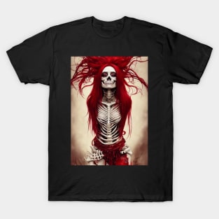 Skeleton Red Hair Monster T-Shirt